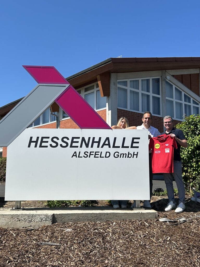 Außenansicht der Hessenhalle Alsfeld, Austragungsort des Bundesliga-Events
